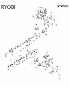 Buy A Ryobi BD1020CRK Spare part or Replacement part for Your Cordless Drill and Fix Your Machine Today